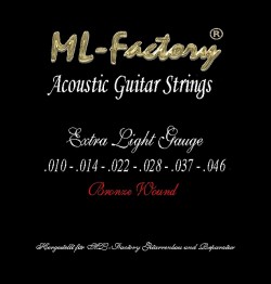 Western-Gitarren Saiten ML-Factory Ultralight 0.10-46