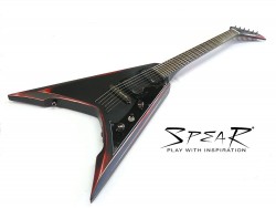 E-Gitarre SPEAR KV-1 SCARR Black