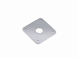Buchsenplatte/Jackplate Quadrat chrom