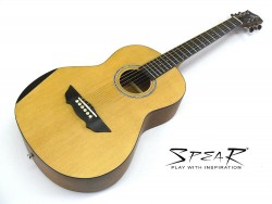 Travel-Guitar / Reise-Gitarre Spear SP 70P E, mit Tonabnehmer und EQ