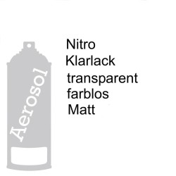 Nitrocellulose Lack / Nitro Lack Spray transparent farblos Matt