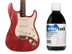 Gitarren Beize / Woodstain Cherry Red / Rot 250 ml Flasche