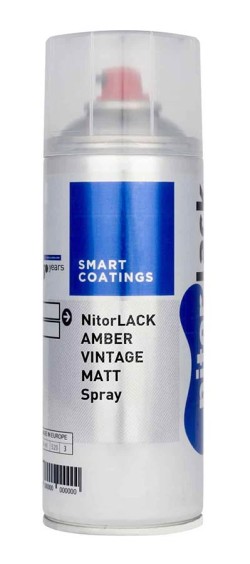 Nitrocellulose Lack Spray / Aerosol Amber Vintage Matt 400ml