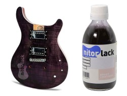 Gitarren Beize / Woodstain Purple auf Wasserbasis 250 ml Flasche