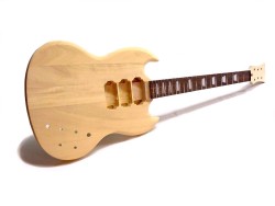 E-Gitarren-Bausatz/Guitar Kit MSG Mahagoni mit 3 x Humbucker 2.Wahl