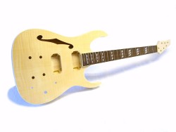 E-Gitarren-Bausatz/Guitar Kit MLS Hollowbody Flame Top