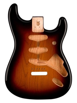 Fender Korpus/Body Stratocaster, Erle, 3-tone sunburst