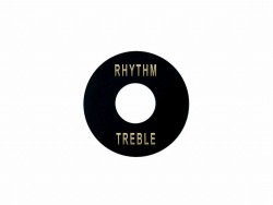 LP-Style  Rhythm/Treble Plate, schwarz