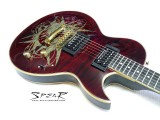 E-Gitarre Spear Monkey Signature SHL 1Q 2H Dark Red