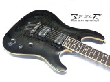 E-Gitarre Spear T-200 Quilted Maple Top, transparent Black