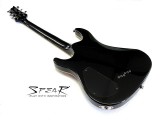 E-Gitarre Spear T-200 Quilted Maple Top, transparent Black