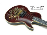 E-Gitarre Spear Monkey Signature SHL 1Q 1H Dark Red