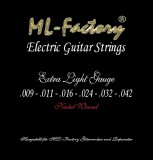 E-Gitarren Saiten ML-Factory Extralight 09-42, Made in USA