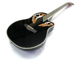 Roundback-Gitarre  ML-Factory MLO-C 1 Black mit Tonabnehmer