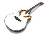 Roundback-Gitarre  ML-Factory MLO-C 1 White mit Tonabnehmer