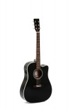 Western-Gitarre Sigma DMC-1STE Black