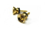 Gurtpins / Strap Lock V-Form in gold 1 Paar