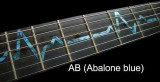 Jockomo Fretboard / Griffbrett Inlays, Decals EKG Line Abalone