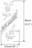 Jockomo Inlay Sticker / Headstock Decal  De Luxe Flowers