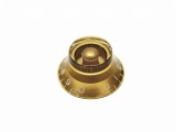 Potiknopf / Bell Knob transparent gold