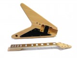 E-Gitarren-Bausatz / Guitar DIY Kit ML V Mahagoni, Hals zum einleimen