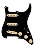 Fender® Tex-Mex Pickguard SSS Black, fertig verdrahtet, Alnico V