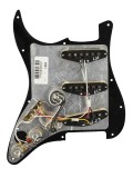 Fender® Tex-Mex Pickguard SSS Black, fertig verdrahtet, Alnico V