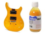 Gitarren Beize / Woodstain Gelb / Yellow Santana auf Wasserbasis 250 ml Flasche