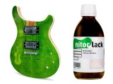 Gitarren Beize / Woodstain Eriza Green auf Wasserbasis 250 ml Flasche
